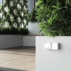 Выключатель Werkel двухклавишный влагозащищенный Gallant белый WL15-03-02 4690389102141 2