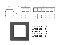 Рамка AMBRELLA VOLT AF220803 3