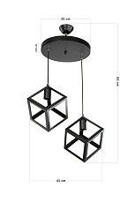 Подвесной светильник Toplight Cherilyn TL1604H-02BK 3