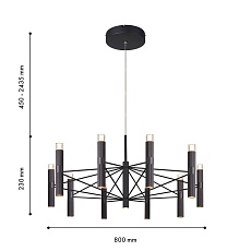 Подвесная светодиодная люстра Favourite Blick 4758-10P 1