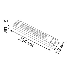 Блок питания Gauss 150W 12V IP20 ультратонкий 202001150 3