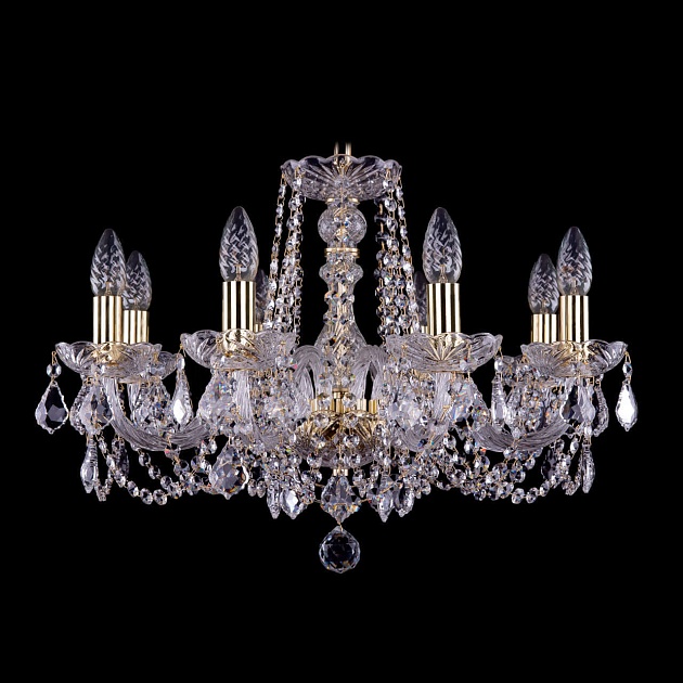 Подвесная люстра Bohemia Ivele 1402/8/195 G Leafs изображение 1 Подвесная люстра Bohemia Ivele 1402/8/195 G Leafs Фото № 1