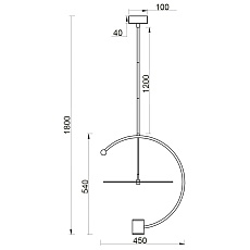 Подвесной светильник Vele Luce Andromeda VL7284P11 3