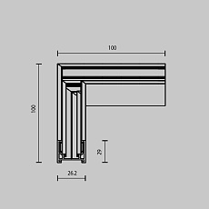 Коннектор угловой Maytoni Technical Accessories for tracks Exility TRAM034CL-41B 3