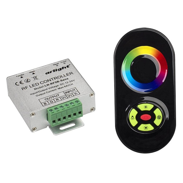 Контроллер Arlight LN-RF5B-Sens Black 016484 изображение 1 Контроллер Arlight LN-RF5B-Sens Black 016484 Фото № 1