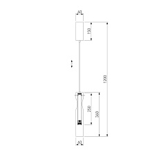 Подвесной светодиодный светильник Eurosvet Swan 50254/1 Led графит 1