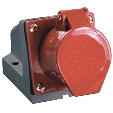 Розетка стационарная ССИ-124 3Р+РЕ 32А 380В IP44 IEK PSR12-032-4