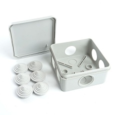 Коробка разветвительная Stekker EBX10-36-55, 100*100*50мм, 6 вводов, IP55, светло-серая (GE41255) 39998 3