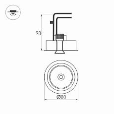 Встраиваемый светодиодный светильник Arlight CL-Simple-R78-9W Day4000 026871 1