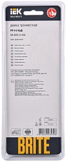 Рамка 3-постовая IEK Brite РУ-3-2-БрД дымчатая BR-M32-G-K30 2