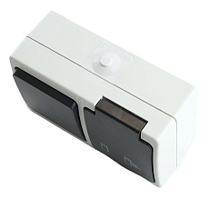 Розетка 1-местная с выключателем Stekker Велена PST16-11-54/10-111-54 32759 4