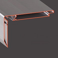 Профиль Flexy для изготовления прямых ниш для штор 11262 STANDART01 80 LED