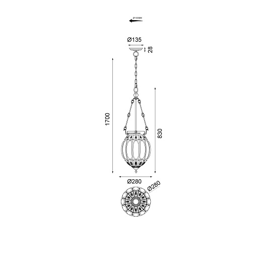 Подвесной светильник Vele Luce Helen VL4266P23 изображение 5 Подвесной светильник Vele Luce Helen VL4266P23 Фото № 5