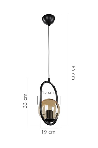 Подвесной светильник Toplight Kerrie TL1609H-01BK Фото № 4