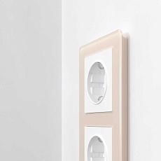 Рамка Werkel Acrylic на 3 поста айвори W0032743 4690389186295 2