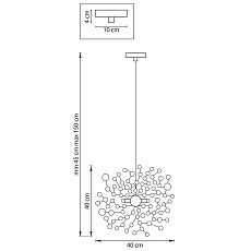 Комплект с подвесной люстрой Lightstar Extra (721132+ 572102) L1P721132 1