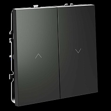 Выключатель встраиваемый S70 для жалюзи 10А, (титан) Voltum VLS020706 1