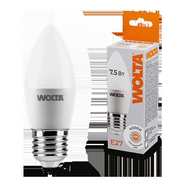 Светодиодная лампа WOLTA 25SC7.5E27 изображение 1 Светодиодная лампа WOLTA 25SC7.5E27 Фото № 1