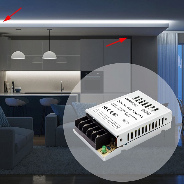 Блок питания Apeyron 12V 15W IP20 1,25 03-01 Фото № 20