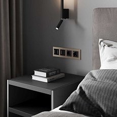 Сенсорный выключатель одноклавишный Werkel с подсветкой черный W4513008 4690389197918 5