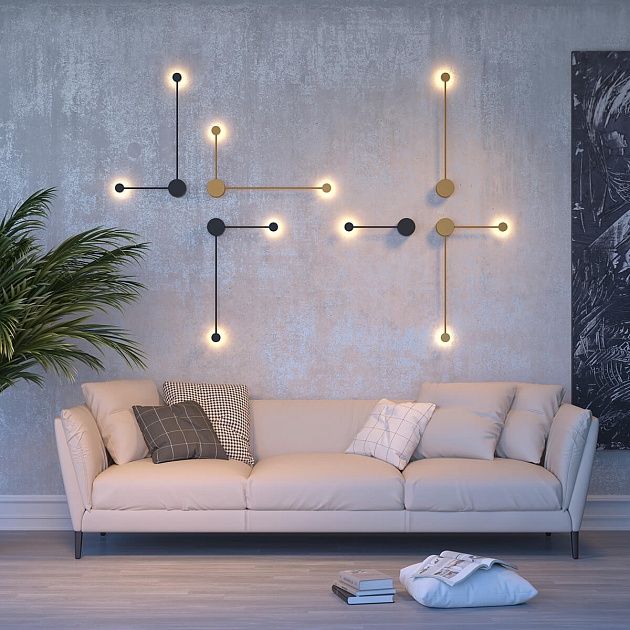 Настенный светодиодный светильник Odeon Light Hightech Satellite 3900/10WG Фото № 6