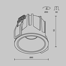 Встраиваемый светодиодный светильник Maytoni Technical Downlight Alfa LED DL043-01-10W2.7K-RD-B 3