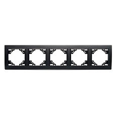 Рамка 5-постовая Stekker Эрна черный PFR00-9005-03 39622