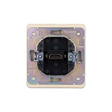 Розетка ROUND HDMI с/у шелк KRANZ KR-78-0730-7 4