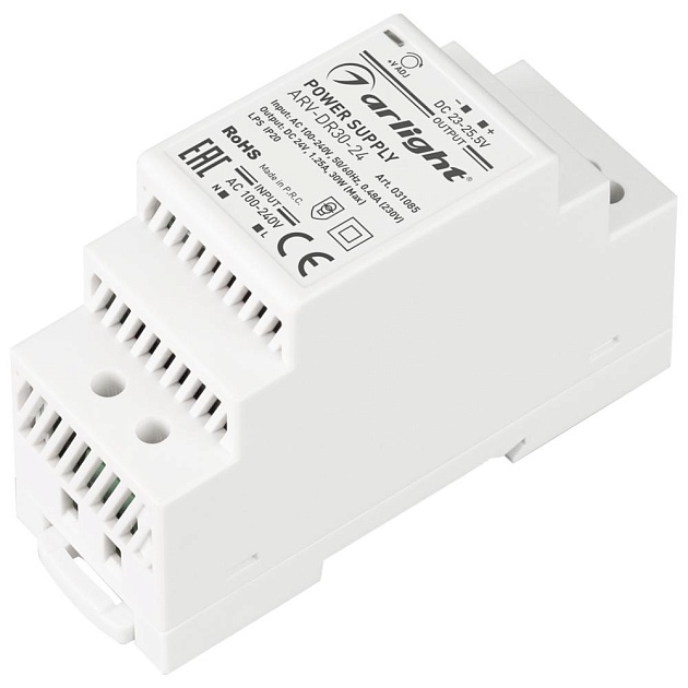 Блок питания Arlight ARV-DR30-24 24V 30W IP20 1,25A 031085 Фото № 1