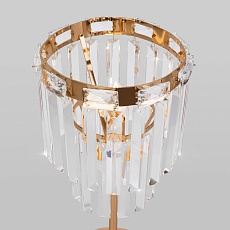 Настольная лампа Eurosvet Elegante 01136/1 золото/прозрачный хрусталь Strotskis 1