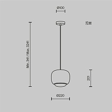 Подвесной светильник Maytoni MOD466PL-L12B3K 2