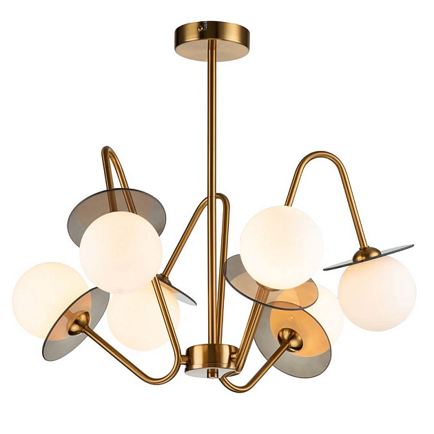 Потолочная люстра Indigo Jazz 11020/6R Brass V000165 изображение 1 Потолочная люстра Indigo Jazz 11020/6R Brass V000165 Фото № 1