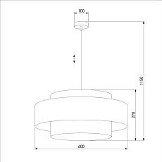 Подвесной светильник TK Lighting 4376 Calisto 2