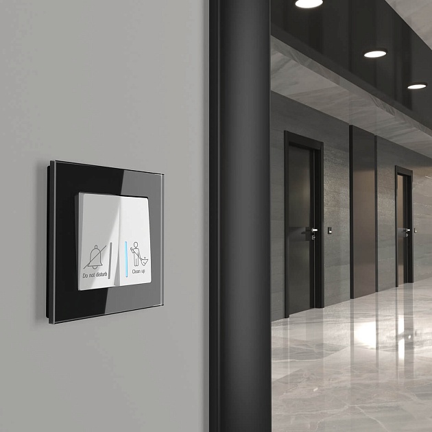 Выключатель двухклавишный для отелей Werkel белый W1120801 4690389171352 изображение 3 Выключатель двухклавишный для отелей Werkel белый W1120801 4690389171352 Фото № 3