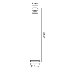 Уличный светодиодный светильник Lightstar Raggio 376707 1