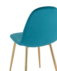 Кухонный стул Stool Group Валенсия SN велюр аквамарин золотые ножки OS-001L HLR-59 gl 5