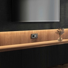 Рамка на 2 поста Werkel Diamant черный W0021208 4690389158810 4