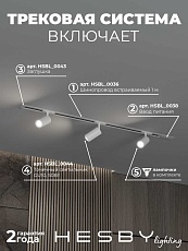 Встраиваемая однофазная трековая система Hesby Lighting Skylite №3 со светильниками HSBL_kompl_S003_VI1W4K 5