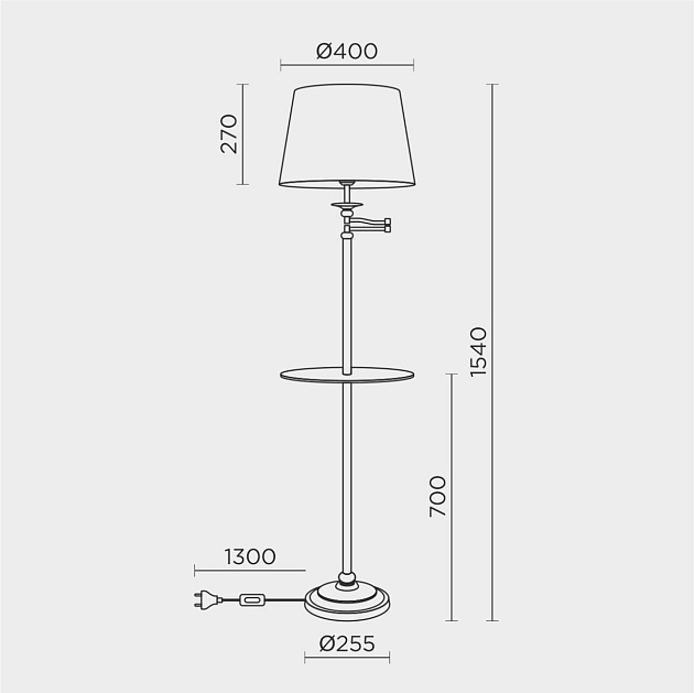 Торшер Modelux Modemodern MD.8022.01FL изображение 7 Торшер Modelux Modemodern MD.8022.01FL Фото № 7