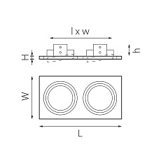 Комплект из светильника и рамки Lightstar Intero 111 (217826+217906+217906) i8260606 1