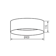 Потолочный светодиодный светильник Kanlux RIFA LED 17,5W NW W/W 36460 3