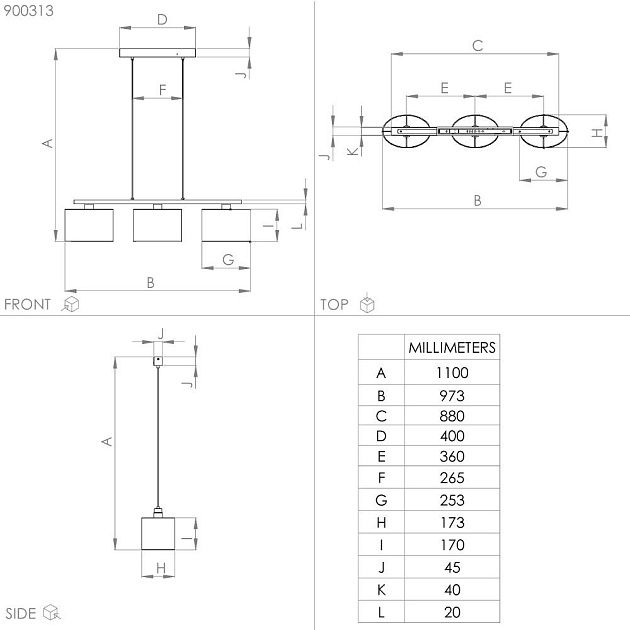 Подвесная люстра Eglo Castralvo 900313 Фото № 2