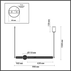 Подвесной светильник Odeon Light CRYSTAL 5008/28L 2