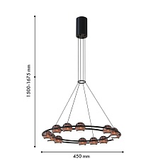 Подвесной светодиодный светильник Favourite Sturm 4561-12P 1