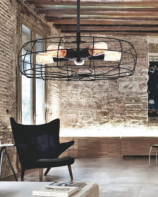 Подвесная люстра Lumina Deco Nino LDP 8008 BK Фото № 3