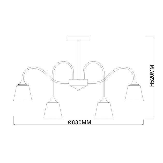 Подвесная люстра Escada Cobra 1147/8P изображение 2 Подвесная люстра Escada Cobra 1147/8P Фото № 2