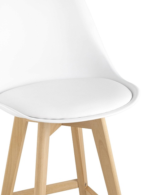Полубарный стул Stool Group Frankfurt белый Y815A-65CM white Фото № 6