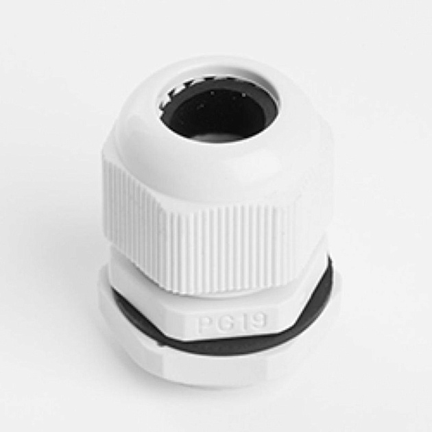 Сальник PG19 диаметр проводника 12-15 мм Stekker, IP54, серый (DIY упаковка 2 шт) (без мембраны) 49379 Фото № 1