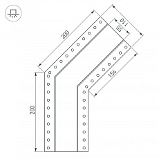 Коннектор угловой Arlight SL-Linia55-Fantom-135 030129 1