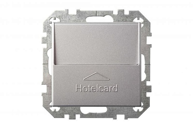 Выключатель карточный Liregus Epsilon серебро 28-1764 Фото № 4